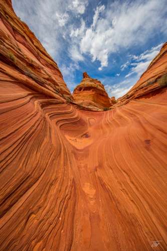 A vortex at the North Teepees in Coyote Buttes North